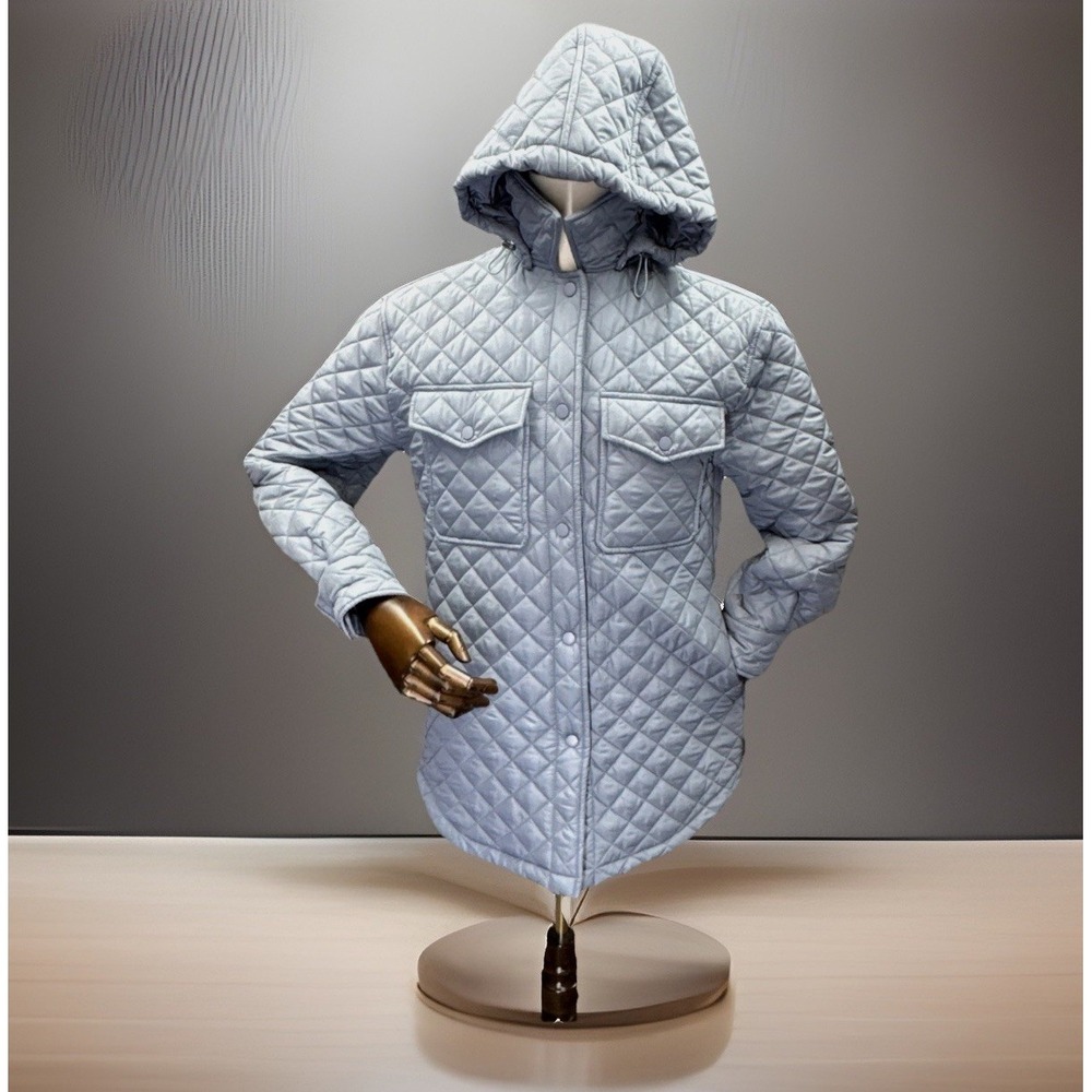 Lucky Brand Women's Jacket in Sz M Blue Color Removable Hood